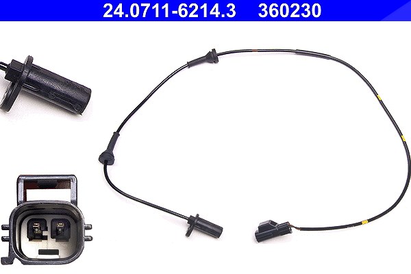 Ate Sensor, Raddrehzahl [Hersteller-Nr. 24.0711-6214.3] für Volvo