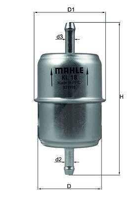 Mahle Kraftstofffilter [Hersteller-Nr. KL18OF] für Mercedes-Benz