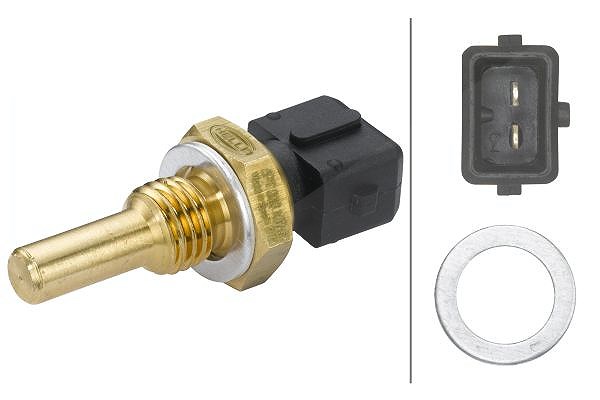 Hella Sensor, Kühlmitteltemperatur [Hersteller-Nr. 6PT009107-501] für Alfa Romeo, Opel, Volvo, Lancia