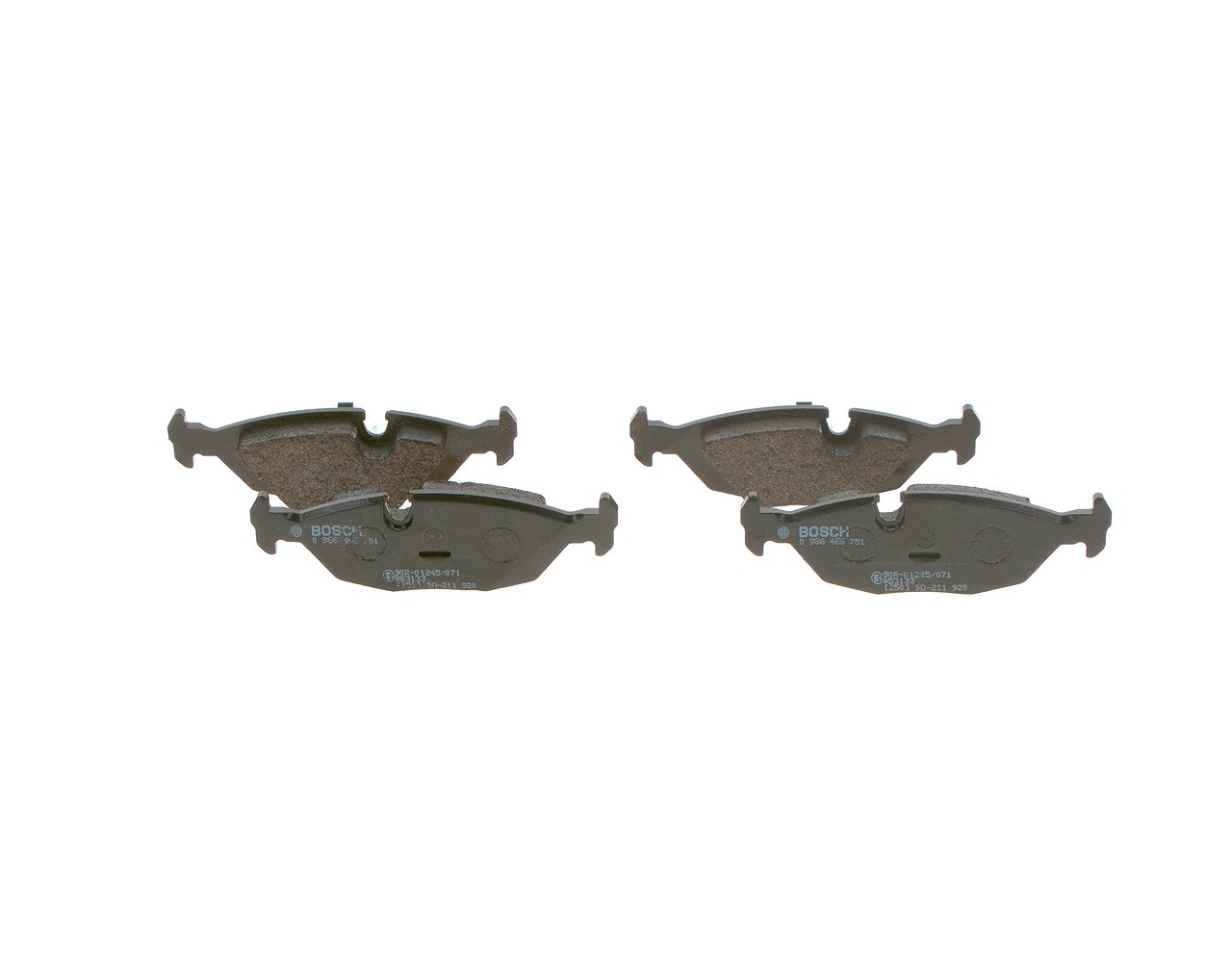 Bosch Bremsbelagsatz, Scheibenbremse [Hersteller-Nr. 0986466751] für BMW