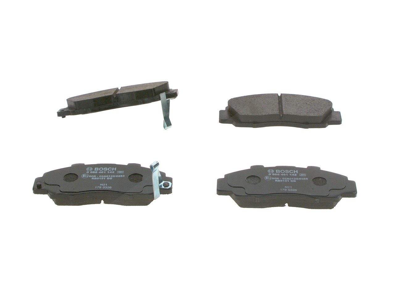 Bosch Bremsbelagsatz, Scheibenbremse [Hersteller-Nr. 0986461142] für Honda, Rover