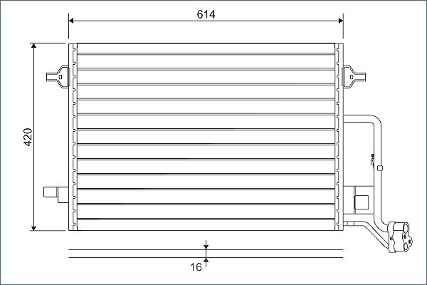 Valeo Kondensator, Klimaanlage [Hersteller-Nr. 817679] für Skoda, VW