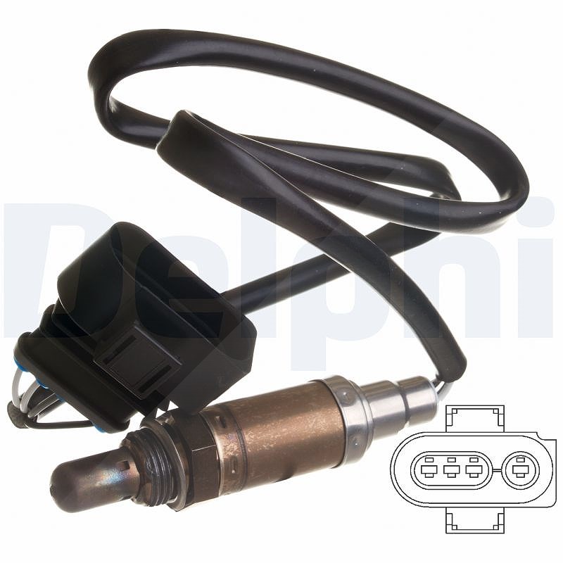 Delphi Lambdasonde [Hersteller-Nr. ES10568-12B1] für Seat, VW, Ford, Audi