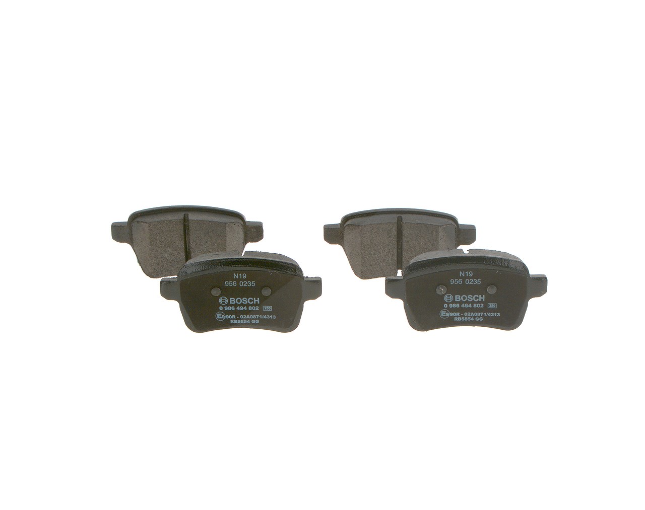 Bosch Bremsbelagsatz, Scheibenbremse [Hersteller-Nr. 0986494802] für Fiat