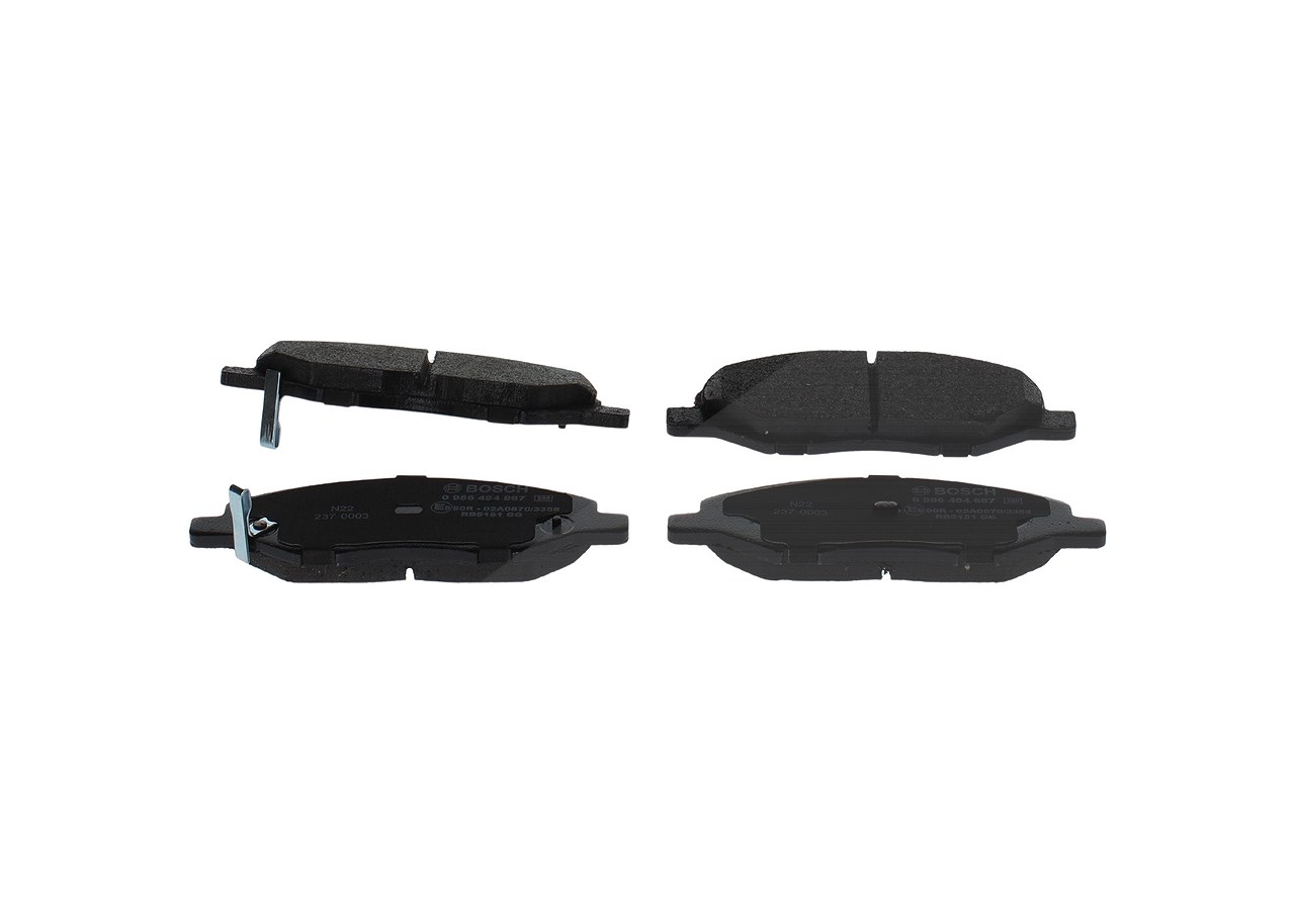 Bosch Bremsbelagsatz, Scheibenbremse [Hersteller-Nr. 0986494867] für Nissan