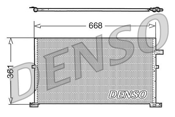 Denso Kondensator, Klimaanlage [Hersteller-Nr. DCN10013] für Ford
