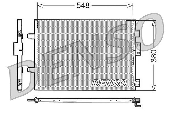 Denso Kondensator, Klimaanlage [Hersteller-Nr. DCN23007] für Renault