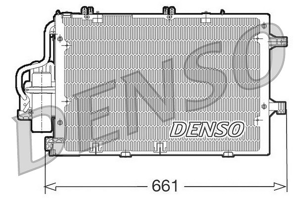 Denso Kondensator, Klimaanlage [Hersteller-Nr. DCN20015] für Vauxhall, Opel