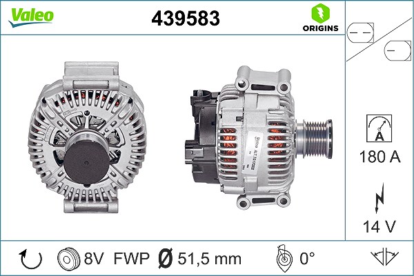 Valeo Generator [Hersteller-Nr. 439583] für Mercedes-Benz