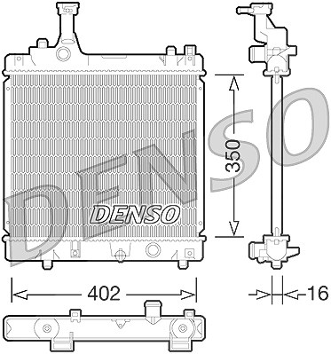 Denso Kühler, Motorkühlung [Hersteller-Nr. DRM47026] für Nissan