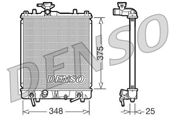 Denso Kühler, Motorkühlung [Hersteller-Nr. DRM47009] für Suzuki