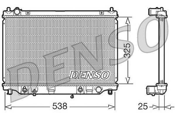Denso Kühler, Motorkühlung [Hersteller-Nr. DRM44014] für Mazda