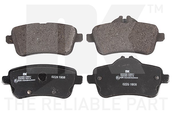 Nk Bremsbelagsatz, Scheibenbremse [Hersteller-Nr. 223396] für Mercedes-Benz