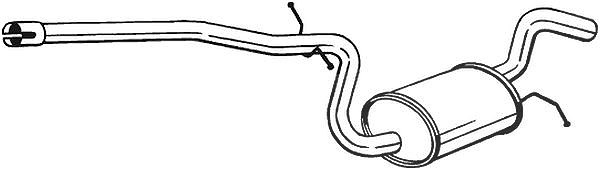 Bosal Mittelschalldämpfer [Hersteller-Nr. 285-459] für Skoda, VW