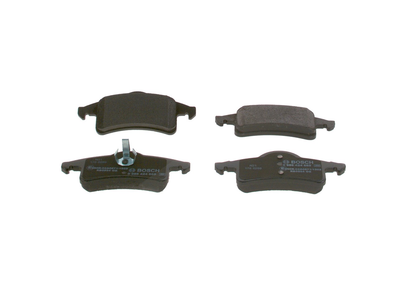 Bosch Bremsbelagsatz, Scheibenbremse [Hersteller-Nr. 0986424665] für Jeep