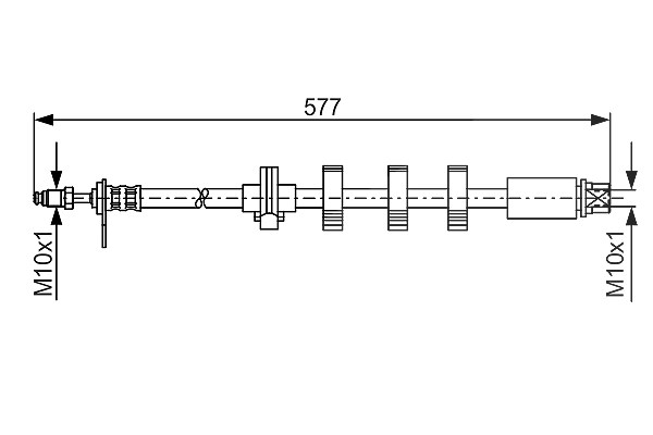 Bosch Bremsschlauch [Hersteller-Nr. 1987476809] für Peugeot