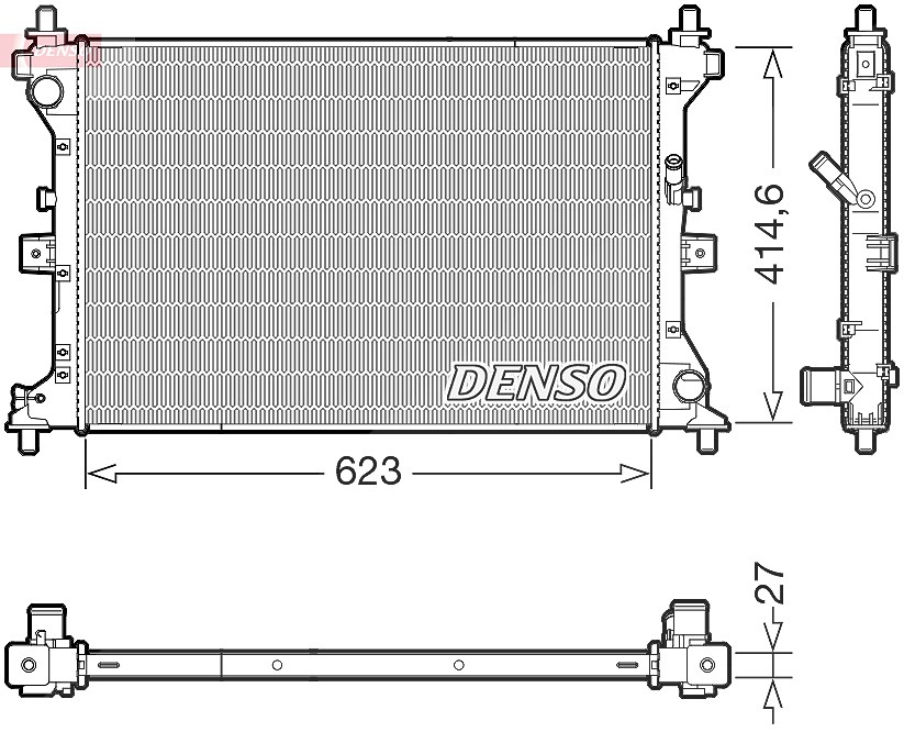 Denso Kühler, Motorkühlung [Hersteller-Nr. DRM47039] für Suzuki