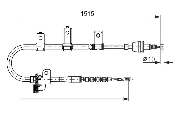 Bosch Seilzug, Feststellbremse [Hersteller-Nr. 1987482097] für Kia