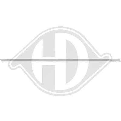Diederichs Zier-/Schutzleiste, Tür [Hersteller-Nr. 2247222] für VW