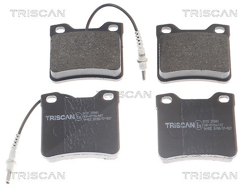 Triscan Bremsbelagsatz, Scheibenbremse [Hersteller-Nr. 811028941] für Peugeot