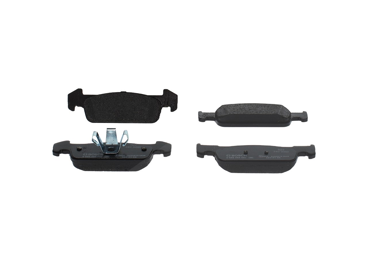Bosch Bremsbelagsatz, Scheibenbremse [Hersteller-Nr. 0986494697] für Dacia, Renault