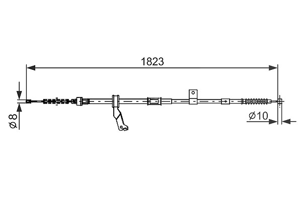 Bosch Seilzug, Feststellbremse [Hersteller-Nr. 1987482297] für Toyota