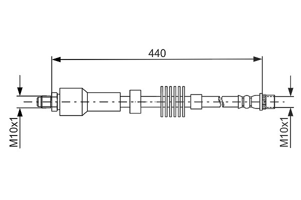 Bosch Bremsschlauch [Hersteller-Nr. 1987481688] für Ds, Citroën
