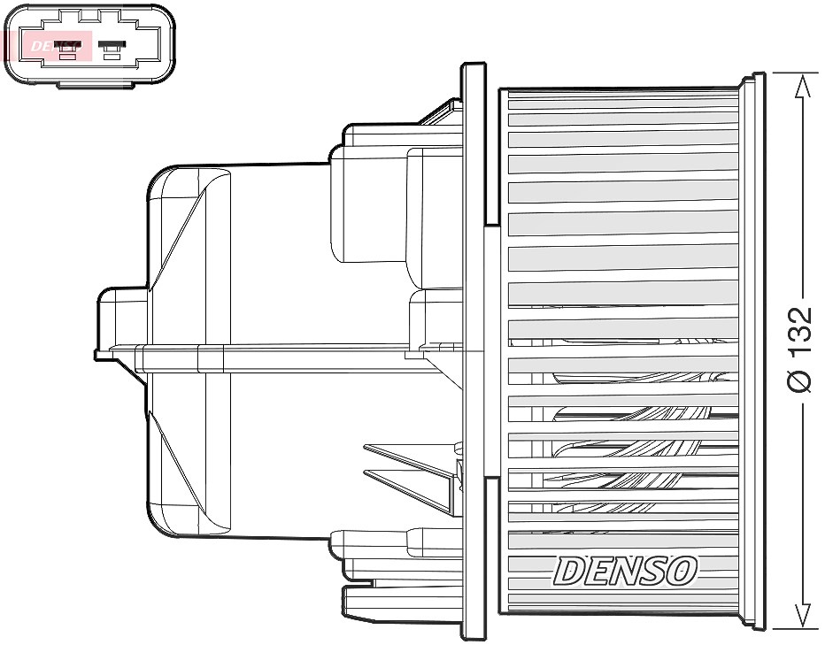 Denso Innenraumgebläse [Hersteller-Nr. DEA33002] für Volvo, Land Rover