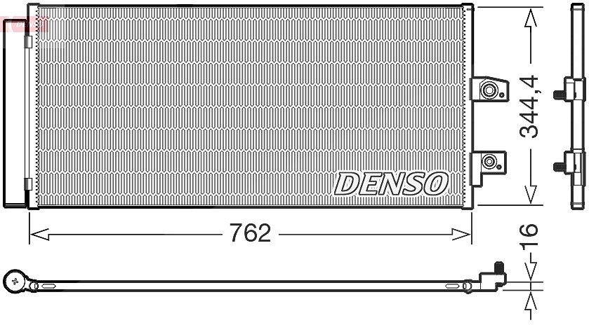 Denso Kondensator, Klimaanlage [Hersteller-Nr. DCN33016] für Volvo