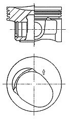 Kolbenschmidt Kolben [Hersteller-Nr. 41257600] für Audi, VW, Skoda, Seat