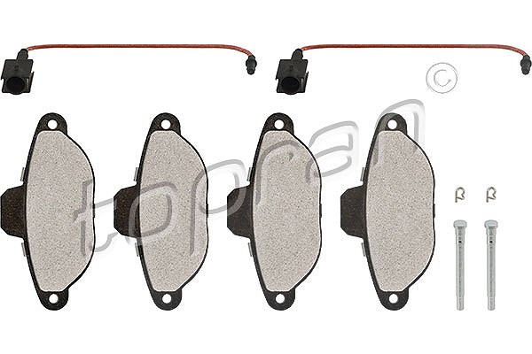 Topran Bremsbelagsatz, Scheibenbremse [Hersteller-Nr. 304229] für Ford, Fiat