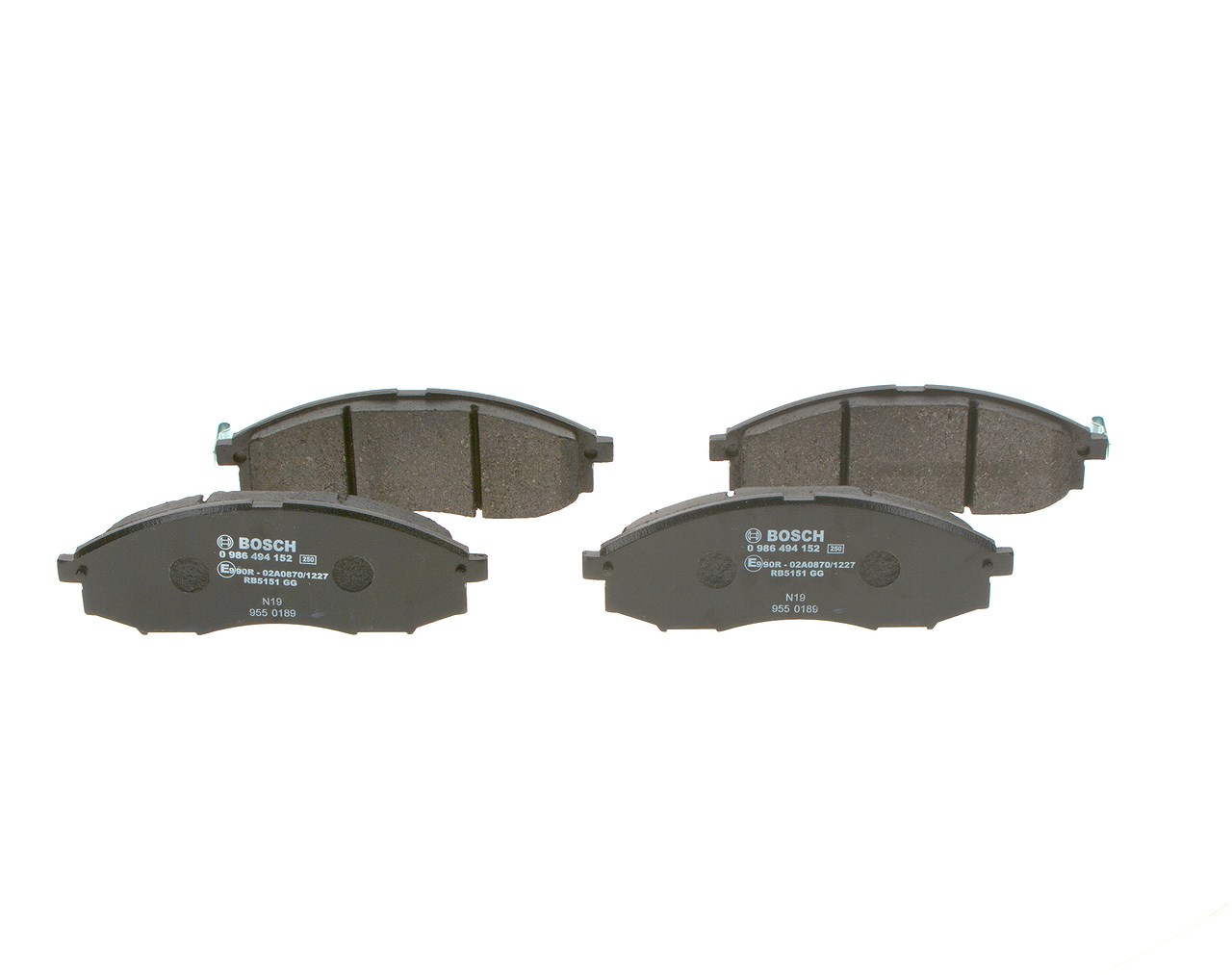 Bosch Bremsbelagsatz, Scheibenbremse [Hersteller-Nr. 0986494152] für Nissan