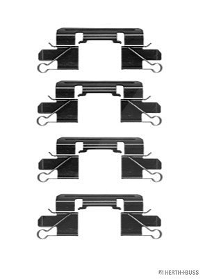 Herth+buss Jakoparts Zubehörsatz, Scheibenbremsbelag [Hersteller-Nr. J3665014] für Mitsubishi, Fiat