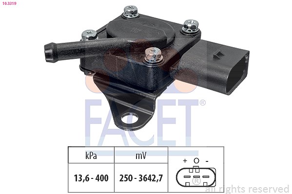 Facet Sensor, Abgasdruck [Hersteller-Nr. 10.3319] für BMW