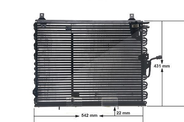 Mahle Kondensator, Klimaanlage [Hersteller-Nr. AC150000S] für Mercedes-Benz
