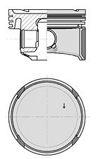 Kolbenschmidt Kolben [Hersteller-Nr. 40795600] für VW, Seat, Skoda