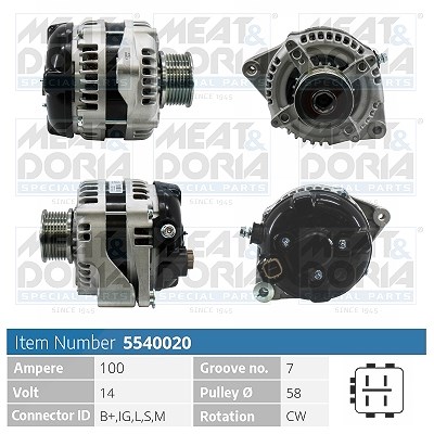 Meat & Doria Generator [Hersteller-Nr. 5540020] für Toyota