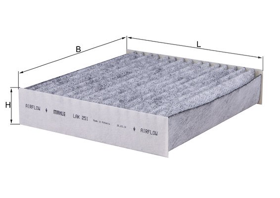 Mahle Filter, Innenraumluft [Hersteller-Nr. LAK251] für Smart, Mitsubishi