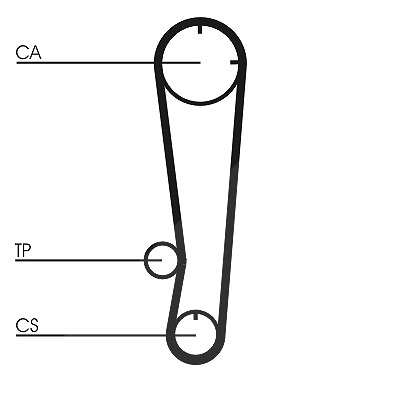 Continental Ctam Zahnriemensatz [Hersteller-Nr. CT738K1] für Proton, Mitsubishi