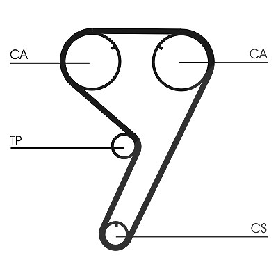 Continental Ctam Zahnriemensatz [Hersteller-Nr. CT608K3] für Lancia, Fiat
