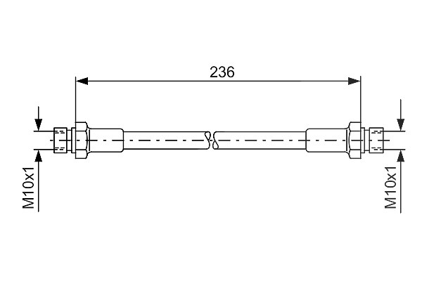 Bosch Bremsschlauch [Hersteller-Nr. 1987476289] für VW, Porsche