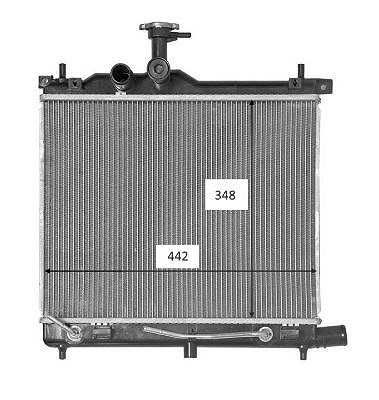 Nrf Kühler, Motorkühlung [Hersteller-Nr. 58460] für Hyundai