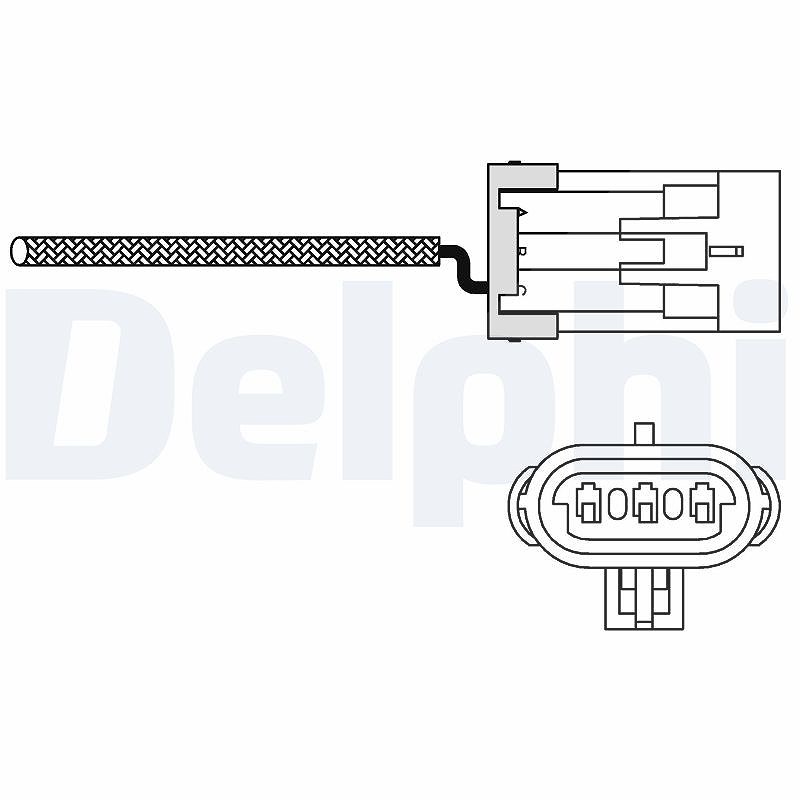 Delphi Lambdasonde [Hersteller-Nr. ES10988-12B1] für Vauxhall, Opel