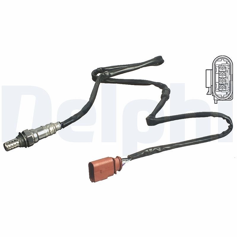 Delphi Lambdasonde [Hersteller-Nr. ES11104-12B1] für Seat, Skoda, VW, Audi