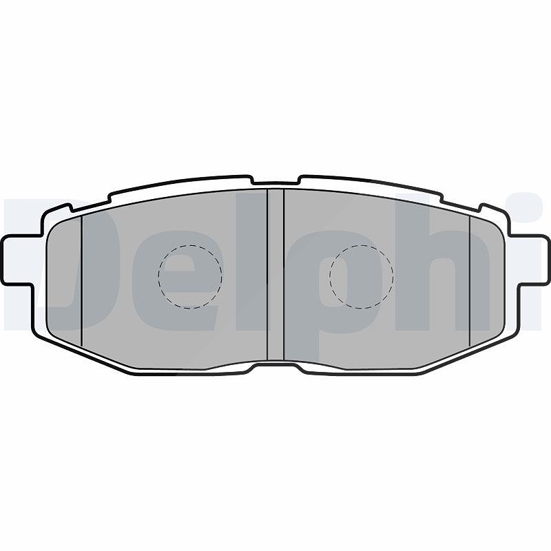 Für DELPHI LP2076 Brake Pad Set, disc brake LP2076 Brake pads set rear , fits: - Bild 7