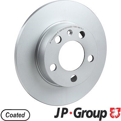 Jp Group 1x Bremsscheibe Hinterachse Voll [Hersteller-Nr. 1163205600] für VW, Skoda, Audi, Seat