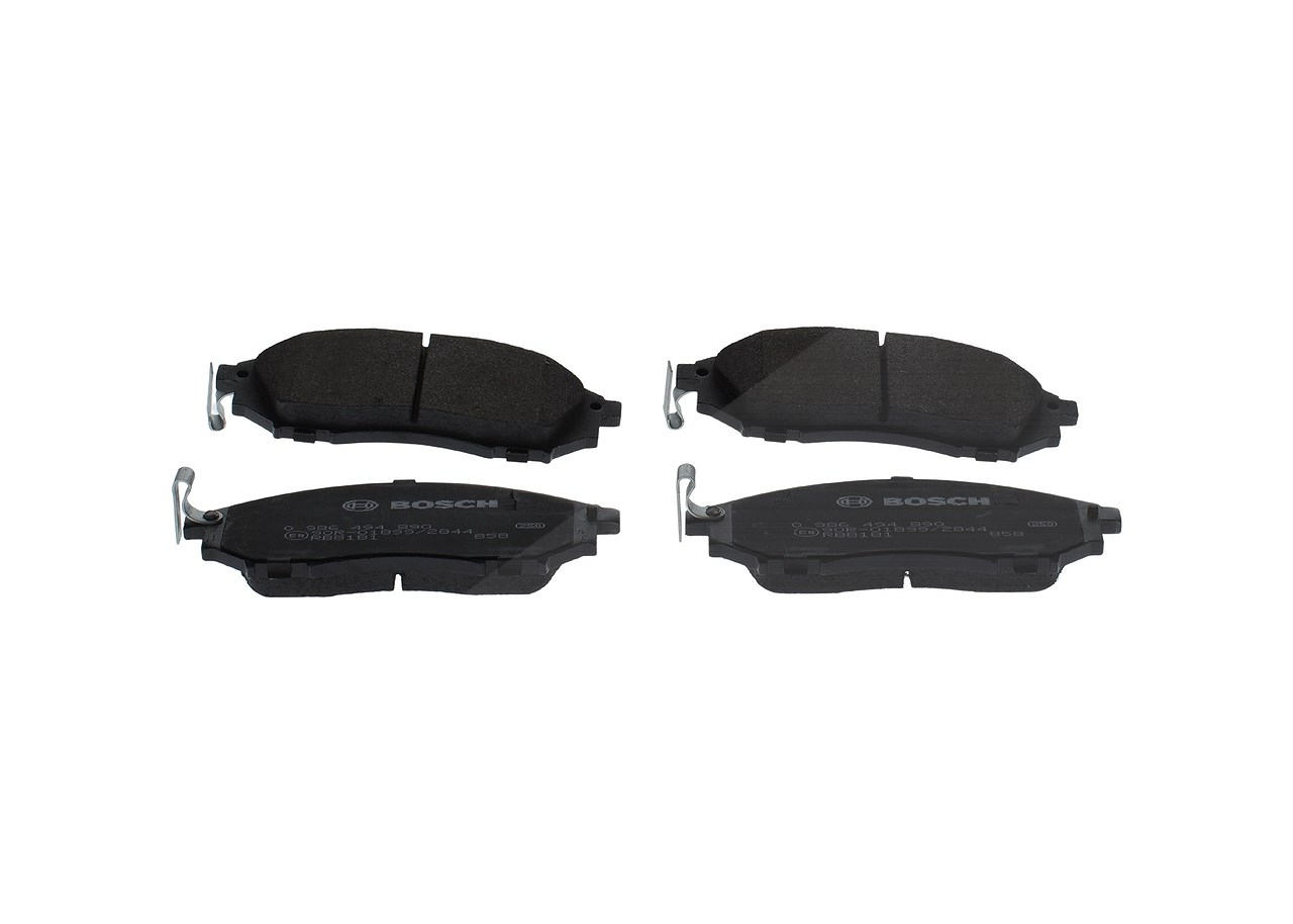 Bosch Bremsbelagsatz, Scheibenbremse [Hersteller-Nr. 0986494890] für Infiniti, Nissan