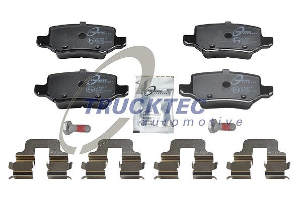 Trucktec Automotive Bremsbeläge hinten (Satz) [Hersteller-Nr. 02.35.147] für Mercedes-Benz