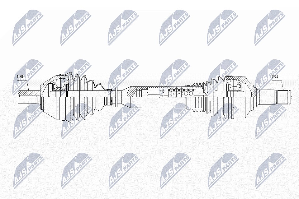Nty Antriebswelle [Hersteller-Nr. NPW-VV-052] für Volvo