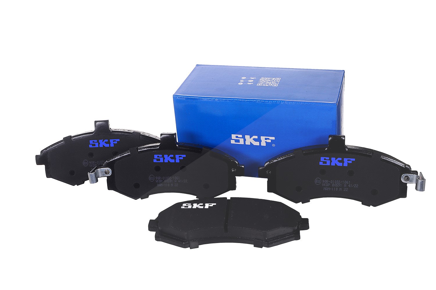 Skf Schwarz Scheibenbremse Bremsbelag Vkbp 80591 A - 4Er Set - Position Vorderachse Höhe 77 Mm Länge 170 Mm Breite 81 Mm Dicke 17,5 Mm - Oe Qualität - Bild 5